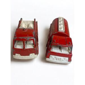 1970s Tootsie Toys Fire‎ Trucks Tanker Set of 2 4 Inch